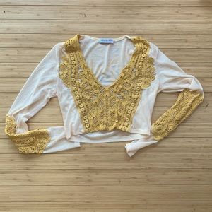 Fashion Nova Cropped Top Sz Small